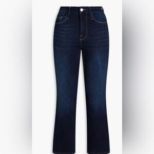 FRAME
Le Crop Mini Boot cropped high-rise bootcut jeans
Worn once